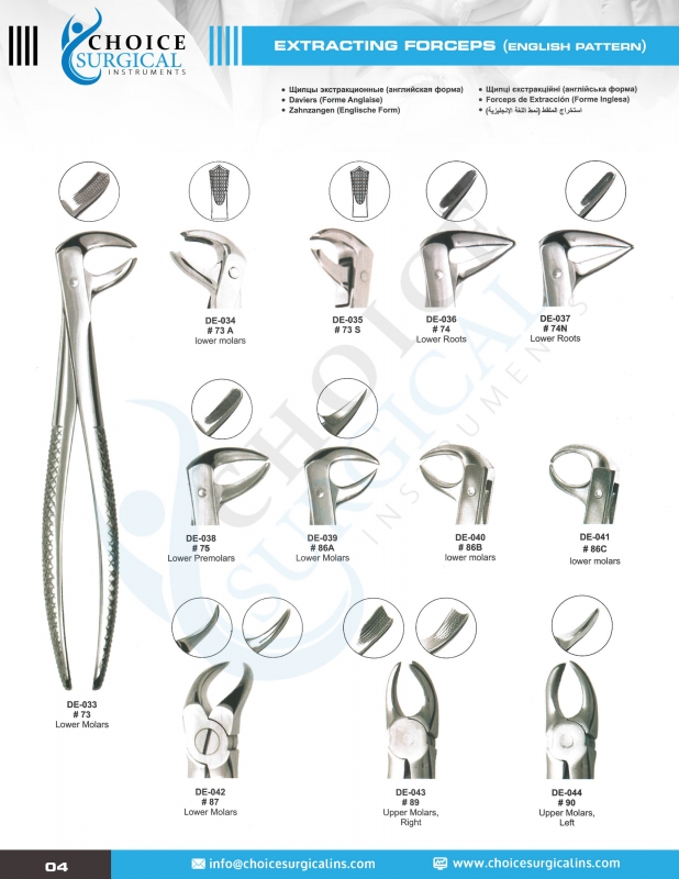 Extracting Forceps (English Pattern)